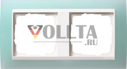 Gira 0212395 Event рамка двойная, цвет: непрозрачный мятный