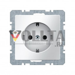 Berker 47236089 Q1 SCHUKO-розетка 16А, безопасная для тедей,цвет:полярная белизна
