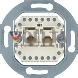 Berker 4539 UAE розетка 8/8-контактная белая модульные вставки
