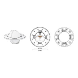 LUNATONE 86457786-INT-AQ-15-W16 DALI-2 комбинированный датчик UP | Экземпляры, THP, AQ | транспортный белый | 15 м