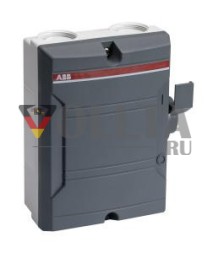 ABB Stotz-Kontakt BWS325TPN, выключатель безопасности 3-полюсный 11 кВт 690 В с серой ручкой, 2CMA142420R1000