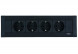 EVOline FrameDock SMALL / черный анодированный / 3 розетки