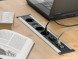 EVOline FrameDock SMALL / черный анодированный / 3 розетки