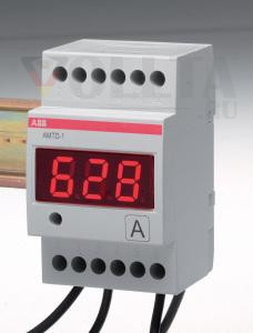 ABB Stotz-Kontakt AMTD-1-R, цифровой амперметр переменного тока с реле сигнализации для монтажа на DIN-рейку, 2CSM274773R1011