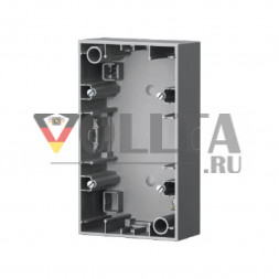 Berker 10427004 K5 накладной корпус двойная, вертикальная, цвет: благородная сталь