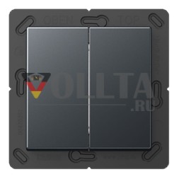 Jung BLEA595ANM Bluetooth® Low Energy радиопередатчик настенный 4-канальный, серия A, матовый антрацит