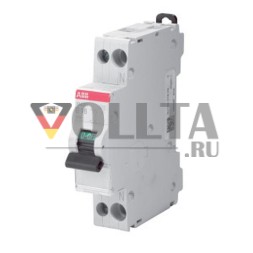 Автоматический выключатель ABB Stotz-Kontakt SN201 C6 C6A1-полюсный+N 6ka, 2CSS255101R0064