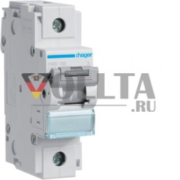 Автоматический выключатель Hager HMD180 1-полюсный D80A 1.5M 15kA