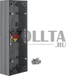 Berker 10438935 Корпус для поверхностного монтажа 3-х полосный черный, глянцевый Berker S.1
