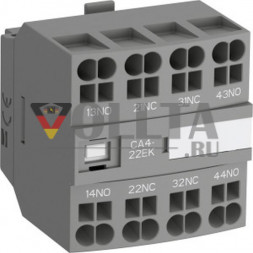 ABB Stotz-Kontakt CA4-04MK 4-полюсный блок вспомогательных переключателей 0S+4O, 1SBN010146R1104