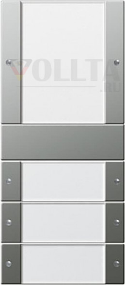 Gira 213420 KNX сенсорный кнопочный сет четверная цвет: благородная сталь
