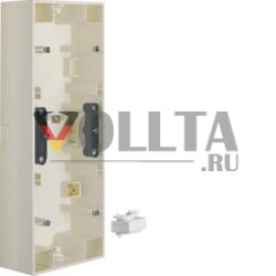 Berker 10438982 Корпус для поверхностного монтажа 3-х канальный белый, глянцевый Berker S.1