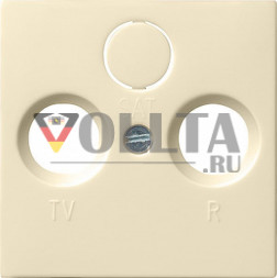 Gira 086901 System55 Антенная розетка крышка, цвет: кремово-белый, тон:глянец