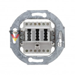 Berker 454409 TAE Телефон Компьютерная розетка, 10W 125V цвет:полярная белизна