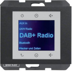 Berker 30847006 UP DAB+ BT Kx матовый Радио Сенсорный