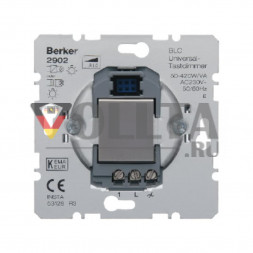 Berker 2902 BLC универсальный, Светорегулятор нажимной,