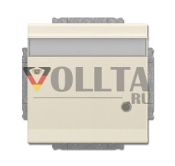 Вставка для розетки Busch-Jaeger 20 EUKNBL-82 SCHUKO®, с откидной крышкой, полем для надписи и светодиодной контрольной лампой цвета слоновой кости