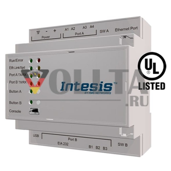 INTESIS INKNXLGE064O000 KNX климатический шлюз | LG, VRF, 64 устройства