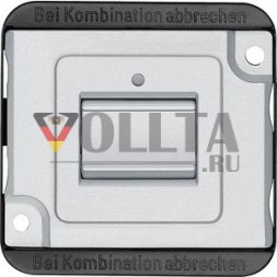 MERTEN MEG3106-7060 Вставка переключателя управления вкл/выкл 1-полюсная матово-серебристая