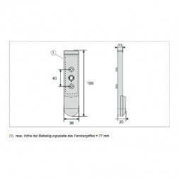 Busch-Jaeger 6222/1 AP-65-WL оконный детектор free@home, беспроводной, для Busch-free@home® базальтовый черный