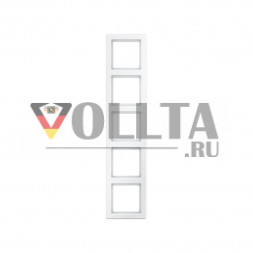 Berker 10156089 Q1 рамка пятерная цвет:полярная белизна