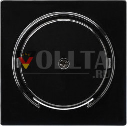 Gira 027447 Крышка отвода шнура S-Color, цвет: черный, тон: глянцевый