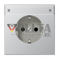 Jung AL2520NA LS990 SCHUKO-розетка  16А, цвет: алюминевый
