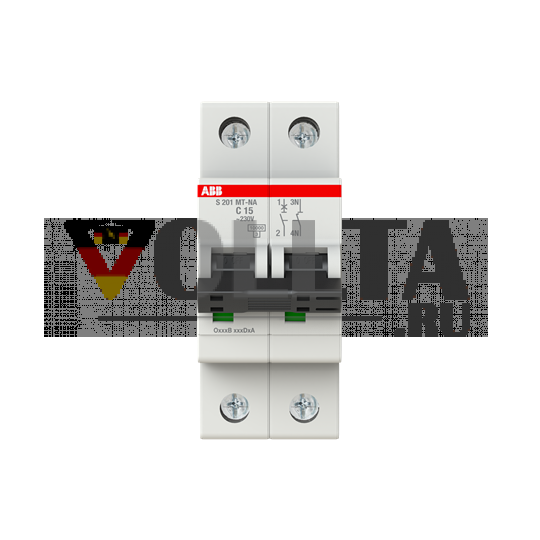 Автоматический выключатель ABB Stotz-Kontakt 2CDS271446R0154 S201MT-C15NA C-Char.10kA 15A 1P+NA