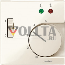 Schneider серия: Merten 534944 System M Терморегулятор пола, крышка, цвет: кремово-белый, тон:глянец