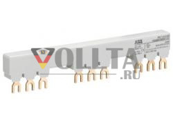 ABB Stotz-Kontakt PS1-3-2-65, 3-фазная шина для 3 MS116 / MS132 с 2 HK/SK, Ie=65A, 1SAM201906R1123