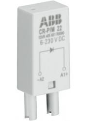 ABB STOTZ-KONTAKT CR-P/M 42CV, вставной модуль CR-P/M 42CV с диодом и светодиодом зеленого цвета, 110 В пост. тока, A1+, A2-, 1SVR405652R9100