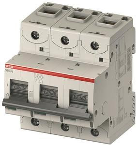 ABB Stotz-Kontakt S803C-K10, высокопроизводительный автоматический выключатель, 10A,K,415VAC=Icu 25kA,3P, 2CCS883001R0427