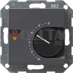 Gira 039128 System55 Регулятор температуры помещения, цвет:антрацит