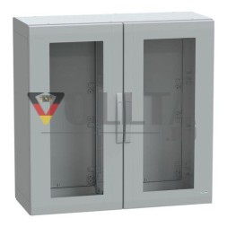 Schneider Electric NSYPLA10104TG 7035 POLY-WS 1000X1000X420 2 ПРОЗРАЧНЫЕ ДВЕРИ напольный шкаф