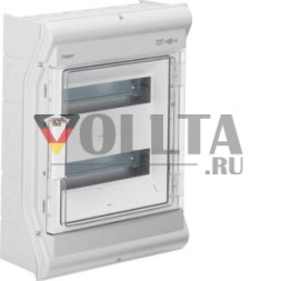Малый распределительный щит Hager VE212PN Vector IP65 2x12PLE