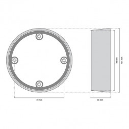 LUNATONE 86457786-INT-AQ-O-AP DALI-2 комбинированный датчик AP | Экземпляры, THP, AQ | чистый белый | 2,5 м