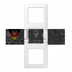 Рама Jung SPAS583WW 3-сторонняя, вертикальный и горизонтальный монтаж, дюропласт с антимикробным покрытием, AS 500, альпийский белый