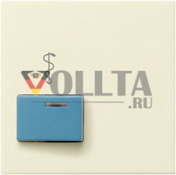 Gira 023101 System55 кнопка вызова, крышка, цвет: кремово-белый, тон:глянец