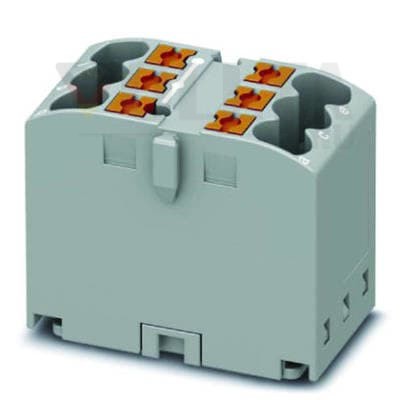Phoenix Контакт 3273264 PTFIX6X2,5GY Базовая клемма можно собрать 6 точек зажима цвет: серый