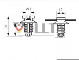 Hellermann Tyton T30RFT5-BK крепежное вещество черное (500 штук)