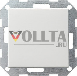 Gira 012727 System55 Клавишный переключатель 10А, Перекрестный переключатель, цвет:чисто белый, тон: матовый