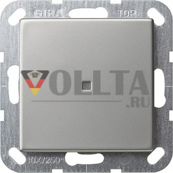 Gira 136600 кнопочный выключатель AusWe System 55 нержавеющая сталь
