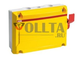 ABB Stotz-Kontakt BWS625YTPN, выключатель безопасности 6-полюсный 11 кВт 690 В с красной ручкой, 2CMA142428R1000