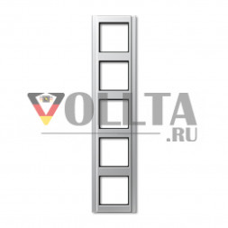 Jung A585AL A500 рамка пятерная цвет: алюминевый