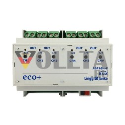LINGG&JANKE 79234SEC KNX-переключающий актуатор 16 A | 6-канальный, 200 мкФ, безопасный