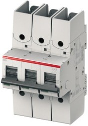 ABB Stotz-Kontakt S803S-C8-R, высокопроизводительный автоматический выключатель 8A,C,415VAC=Icu 50kA, 3P соединение с кольцевым кабельным наконечником, 2CCS863002R0084