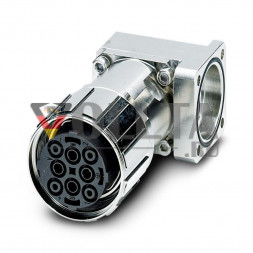 Phoenix Contact 1607532 SM-5ES1N8AYW00 с рифленой гайкой, разъем для подключения устройства, передняя панель