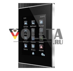 Zennio ZVI-Z41LIT-AP Z41 Lite черный с рамкой из поликарбоната и АБС-пластика, емкостная цветная сенсорная панель