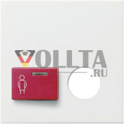 Gira 023203 System55 кнопка вызова, крышка, цвет:чисто белый, тон:глянец