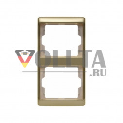 Berker 13240002 Arsys рамка двойная, вертикальная, цвет:золотой